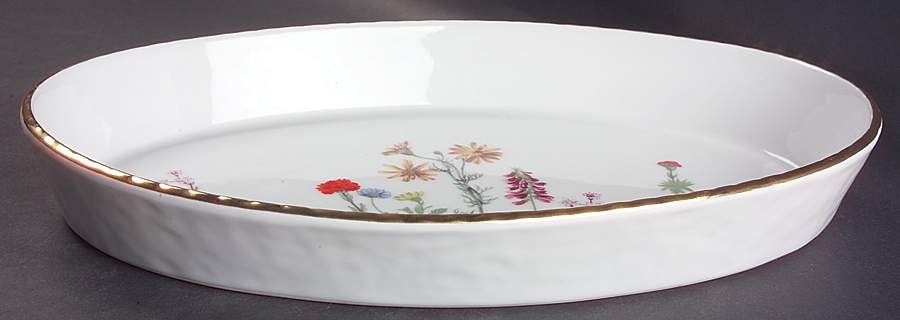 Wild Flower 16" Oval Baker by Louis Lourioux-1