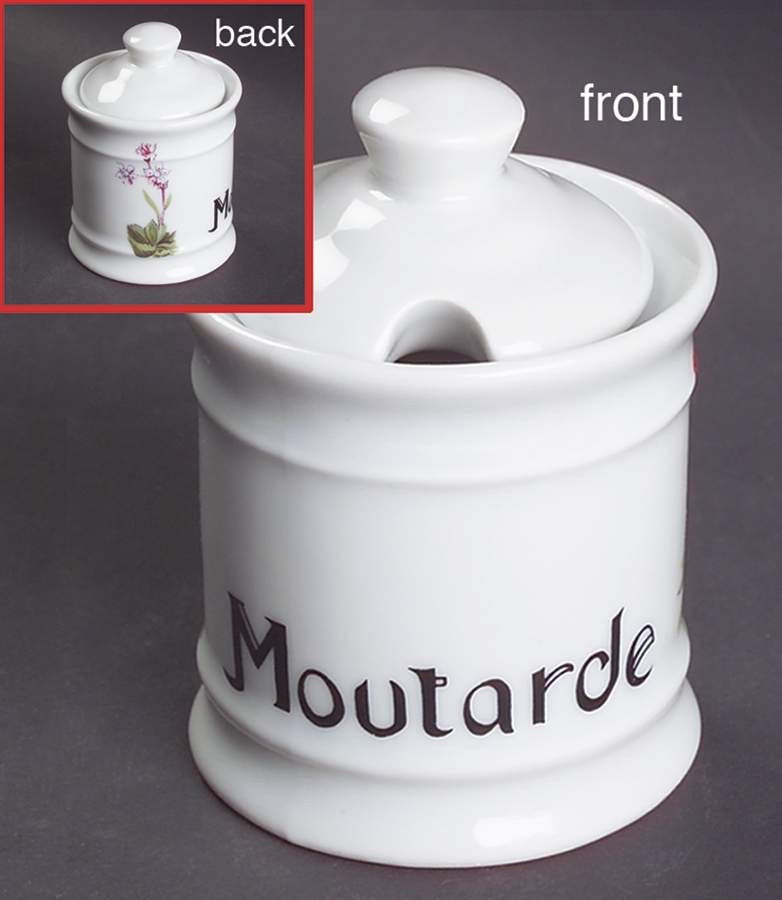 Wild Flower Mustard Jar & Lid by Louis Lourioux-1
