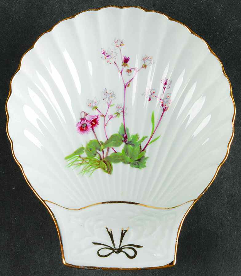 Wild Flower Shell Shaped Dish by Louis Lourioux-1