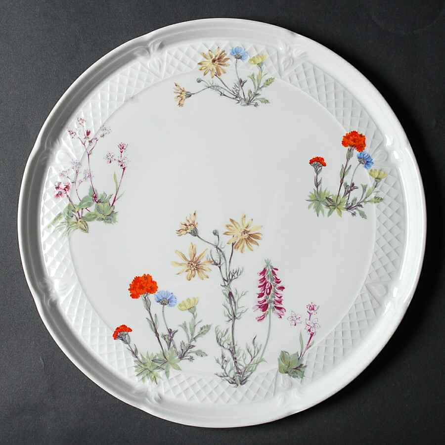 Wild Flower Cake Plate by Louis Lourioux-1