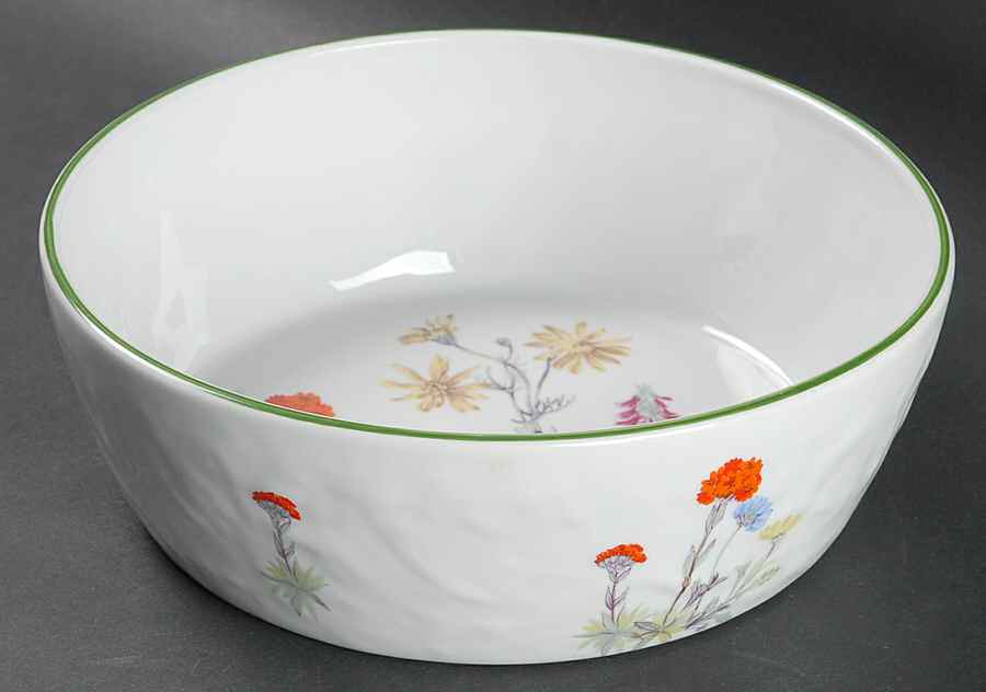 Wild Flower 8" Round Baker by Louis Lourioux-1