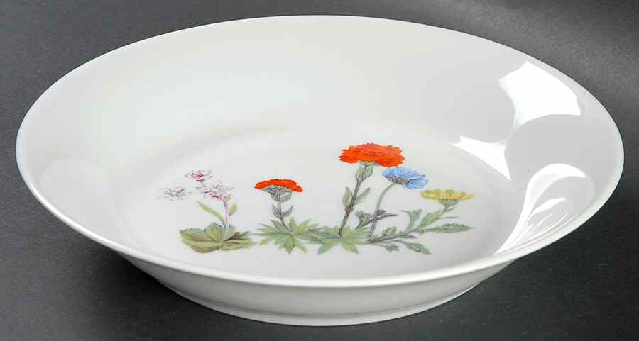 Wild Flower Coupe Soup Bowl by Louis Lourioux-1