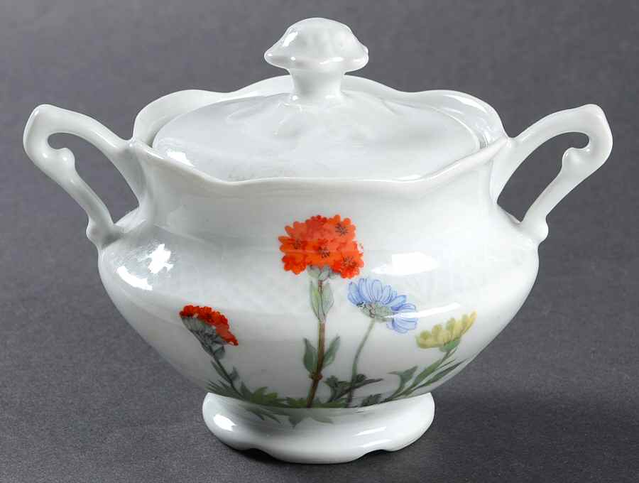 Wild Flower Sugar Bowl & Lid by Louis Lourioux-1