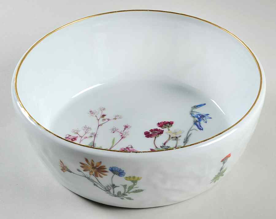 Wild Flower 8" Round Baker by Louis Lourioux-1