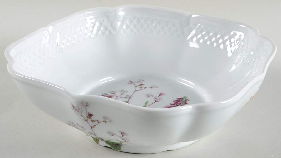 Wild Flower 8" Square Vegetable Bowl by Louis Lourioux-1