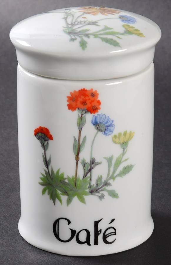 Wild Flower Coffee Canister & Lid by Louis Lourioux-1