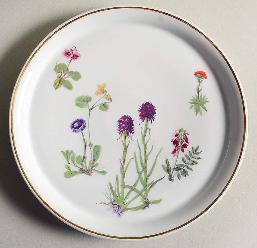 Wild Flower Tray for Pot de Creme Set by Louis Lourioux-1