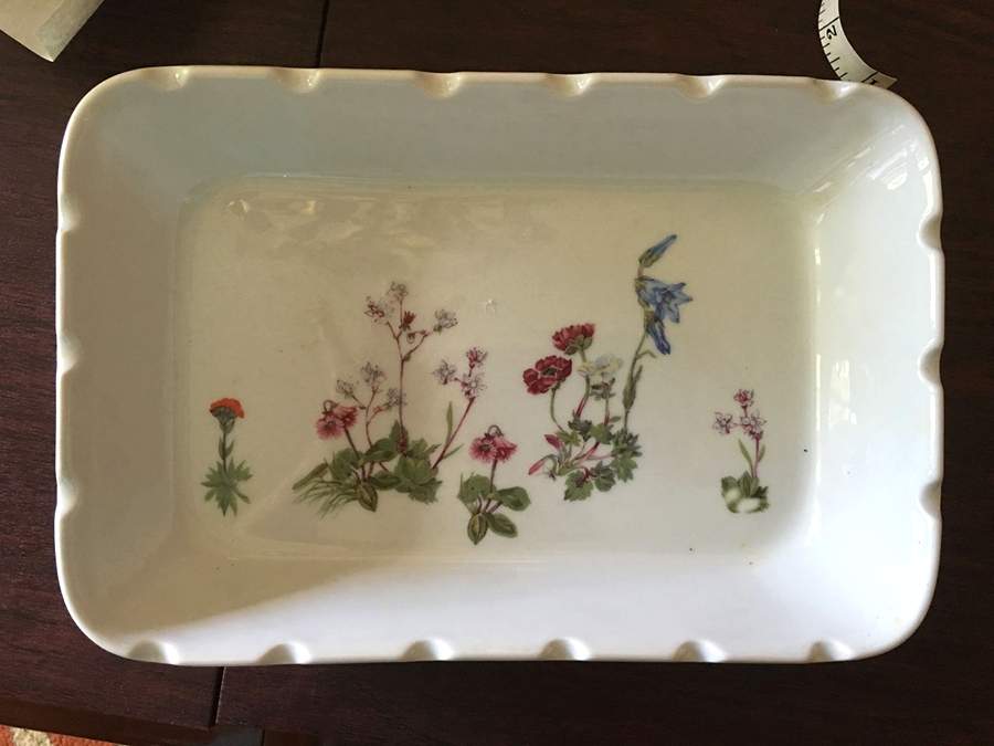 Wild Flower 11" Rectangular Baker by Louis Lourioux-1