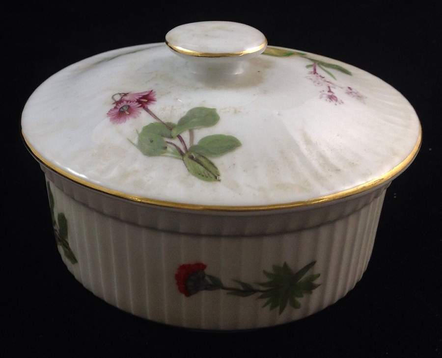 Wild Flower Lid for 1 Pt Rnd Deep Covered Casserole by Louis Lourioux-1