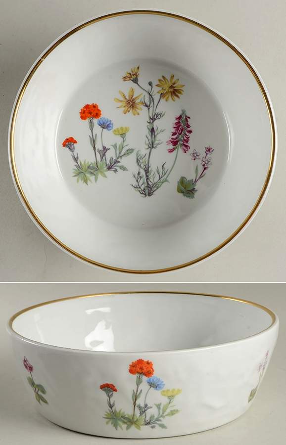 Wild Flower 9" Round Baker by Louis Lourioux-1