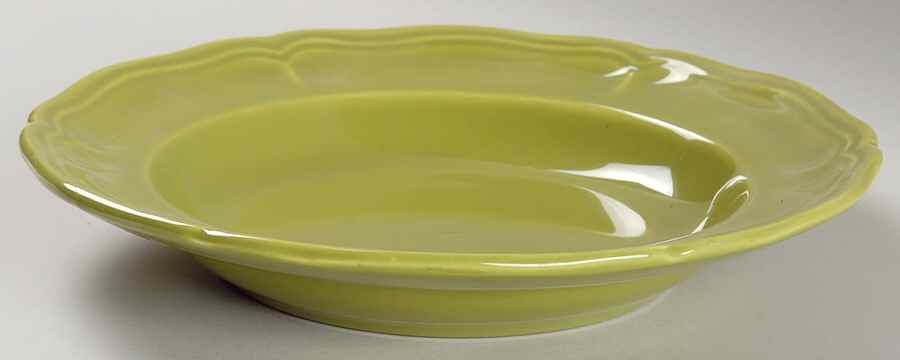 Argent Green Rim Soup Bowl by Longchamp-1