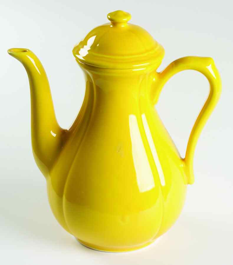 Argent Yellow Coffee Pot & Lid by Longchamp-1