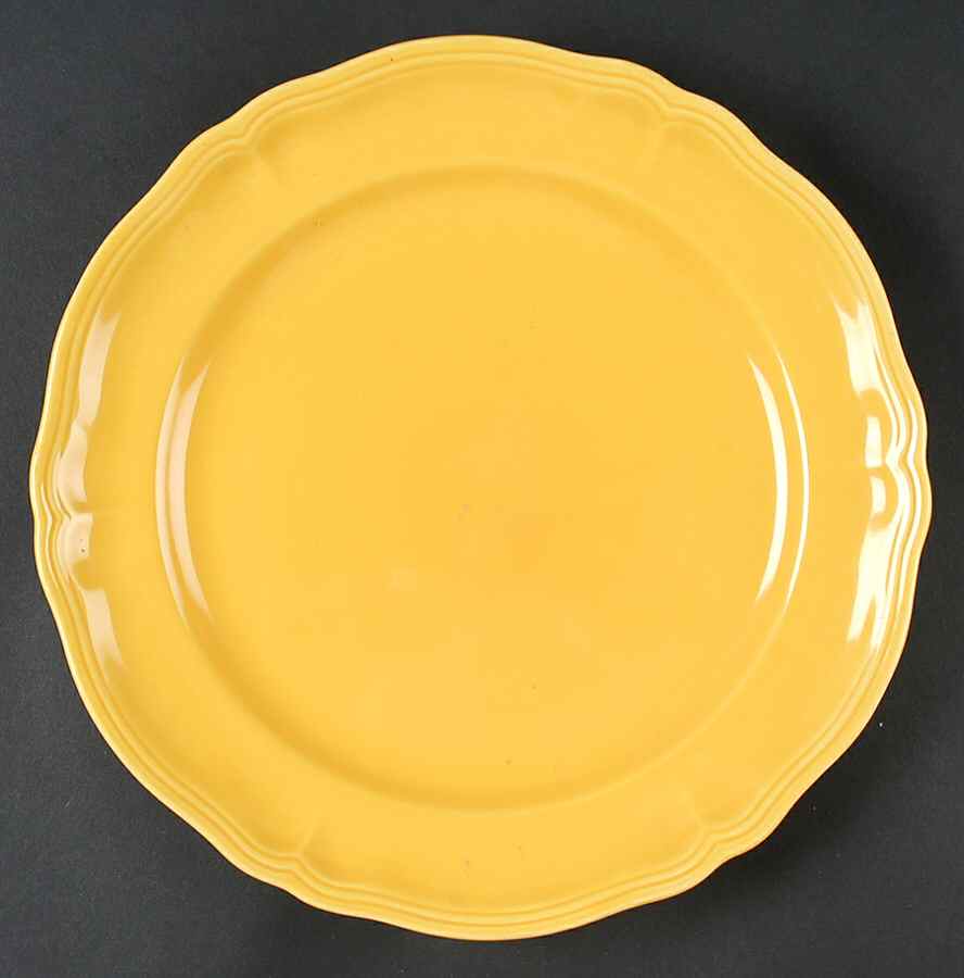 Argent Yellow 11" Chop Plate (Round Platter) by Longchamp-1