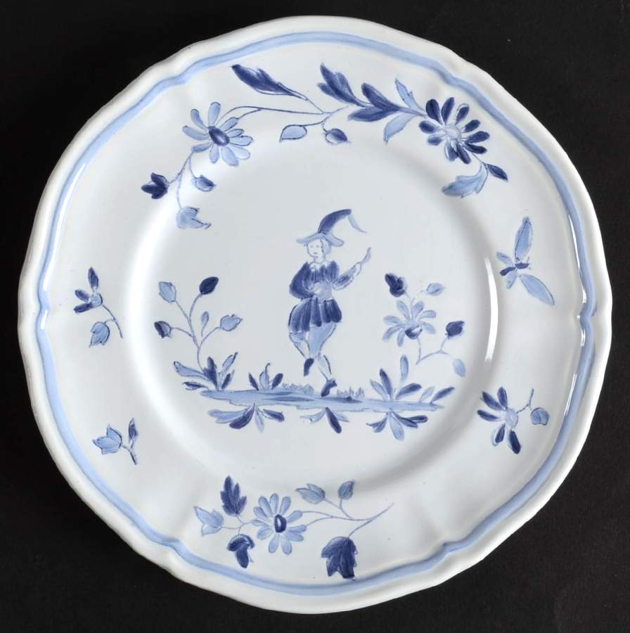 Blue Moustiers Bread & Butter Plate by Longchamp-1
