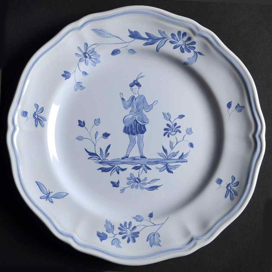 Blue Moustiers Salad Plate by Longchamp-1