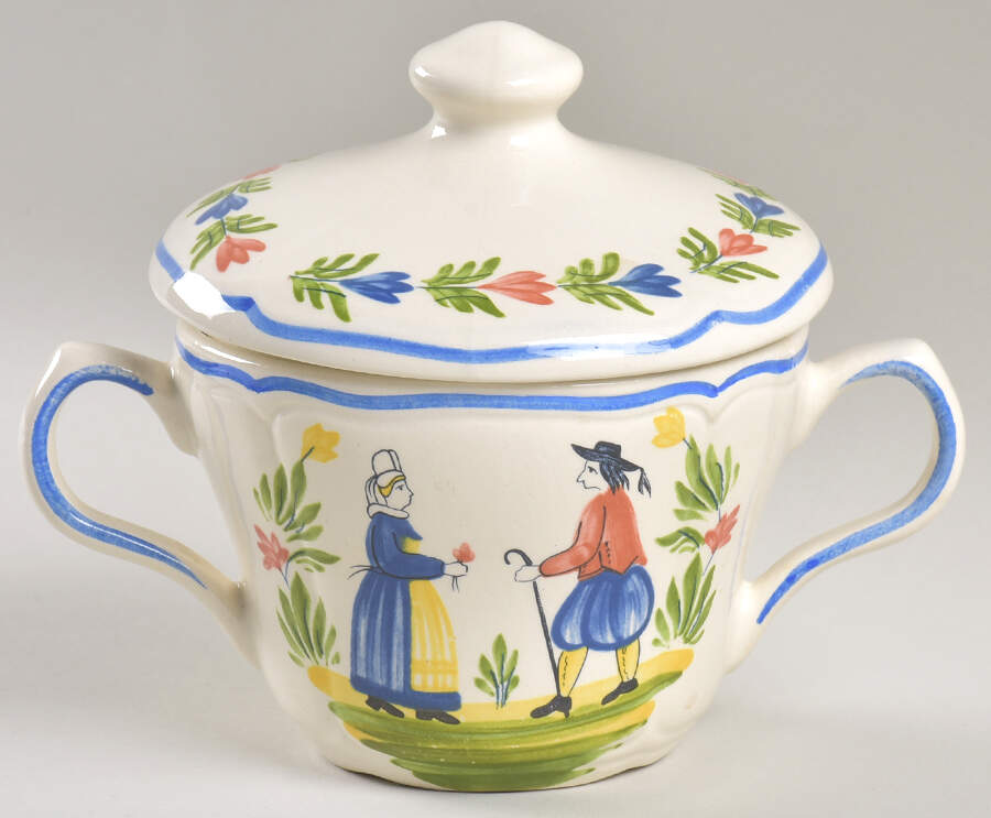 Brittany Sugar Bowl & Lid by Longchamp-1