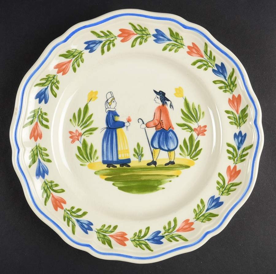 Brittany Luncheon Plate by Longchamp-1