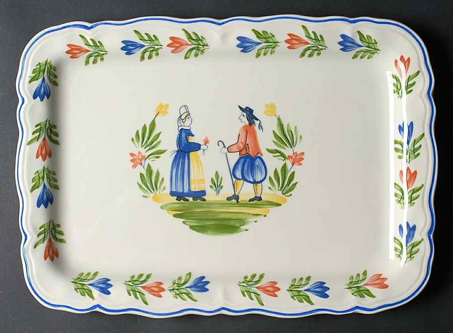 Brittany 13" Rectangular Serving Platter by Longchamp-1