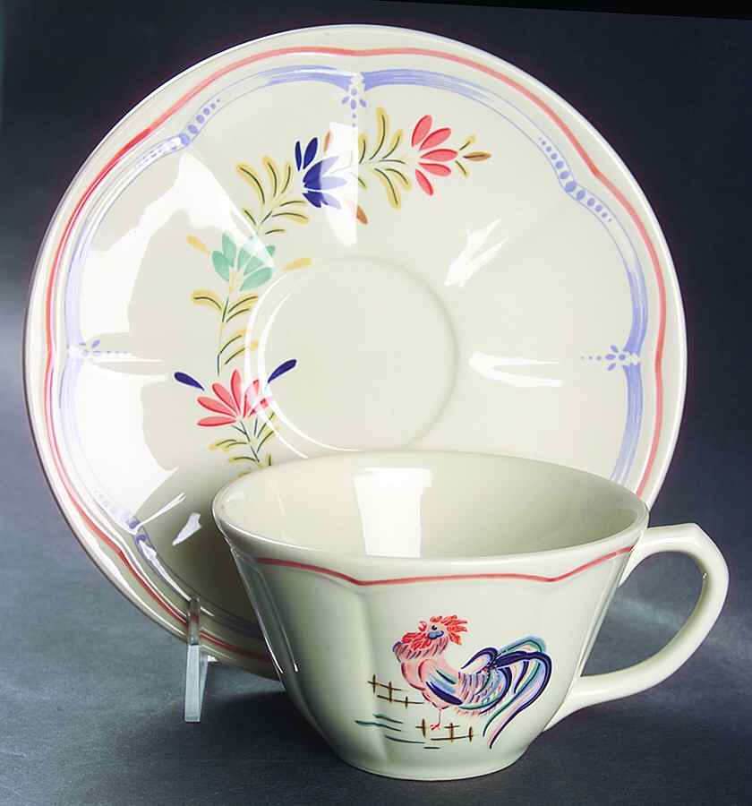 Chanticleer Breakfast Cup & Saucer Set by Longchamp-1
