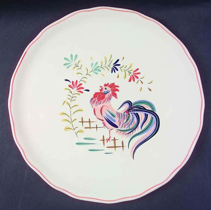 Chanticleer Round Torte Plate by Longchamp-1
