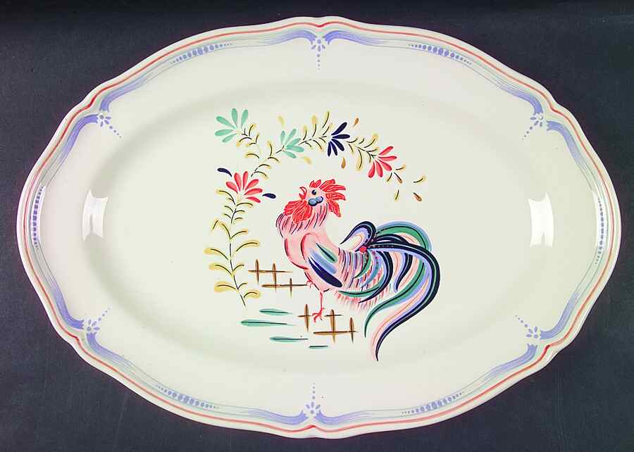 Chanticleer 16" Oval Serving Platter by Longchamp-1
