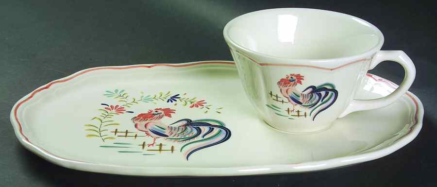 Chanticleer Snack Plate & Cup Set by Longchamp-1