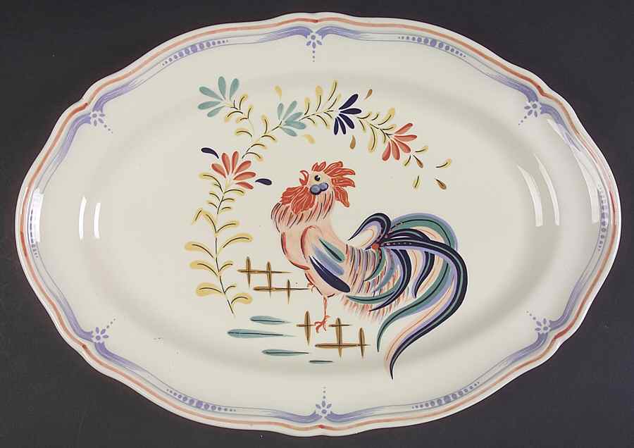 Chanticleer 13" Oval Serving Platter by Longchamp-1