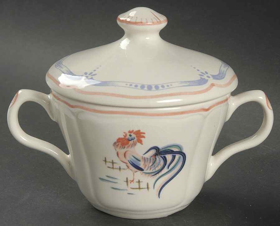 Chanticleer Sugar Bowl & Lid by Longchamp-1