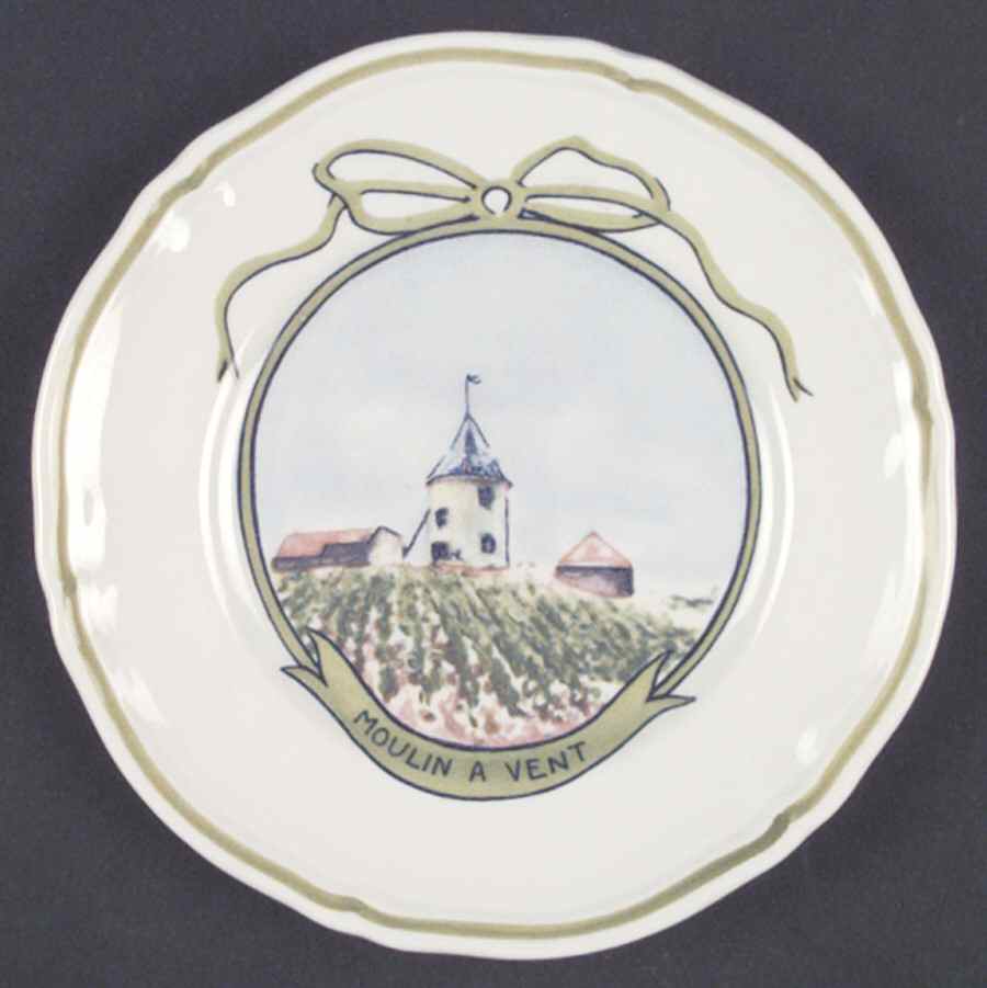 Wine Chateau Canape Plate by Longchamp-1