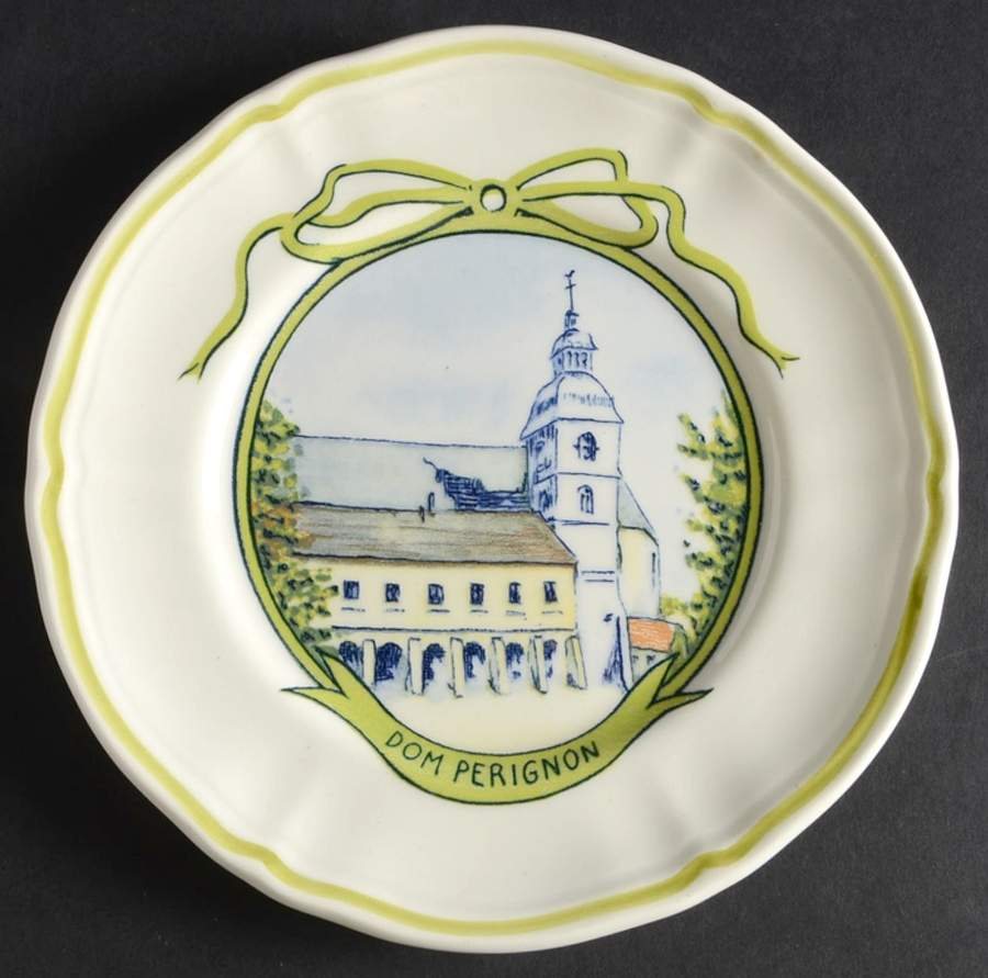 Wine Chateau Canape Plate by Longchamp-1