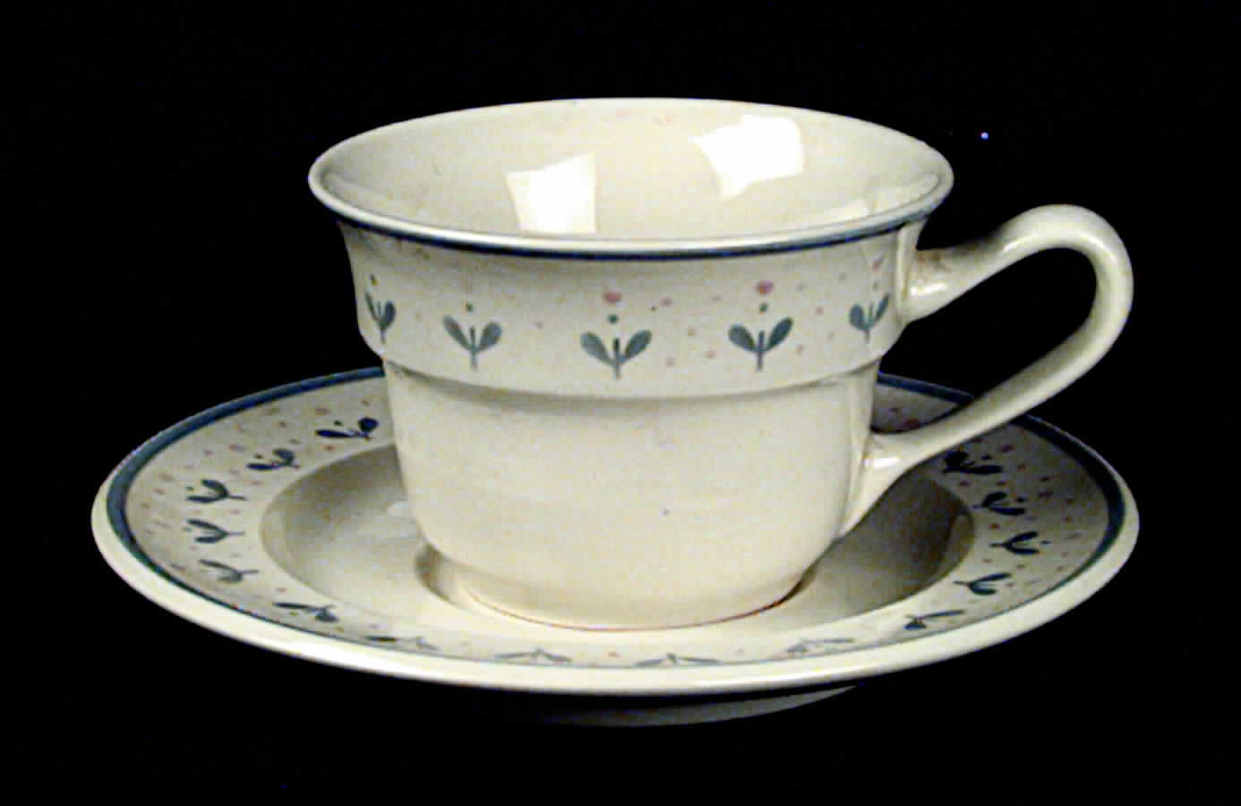 Joli Mai Flat Cup & Saucer Set by Longchamp-1