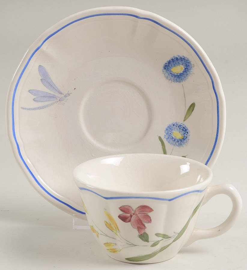 Libellule Flat Cup & Saucer Set by Longchamp-1