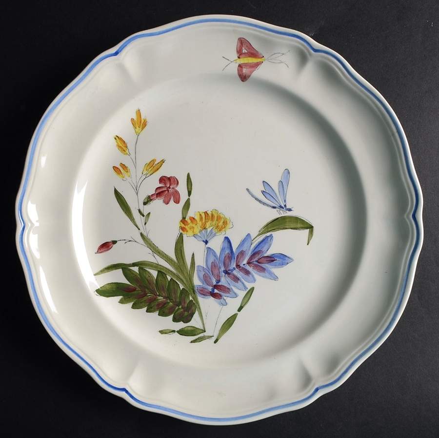 Libellule 11" Chop Plate (Round Platter) by Longchamp-1