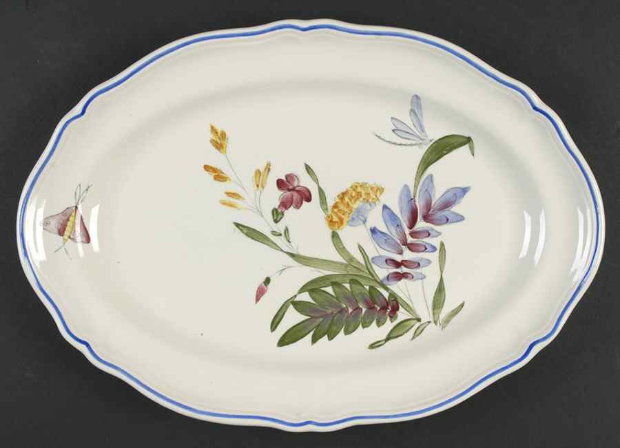Libellule 13" Oval Serving Platter by Longchamp-1
