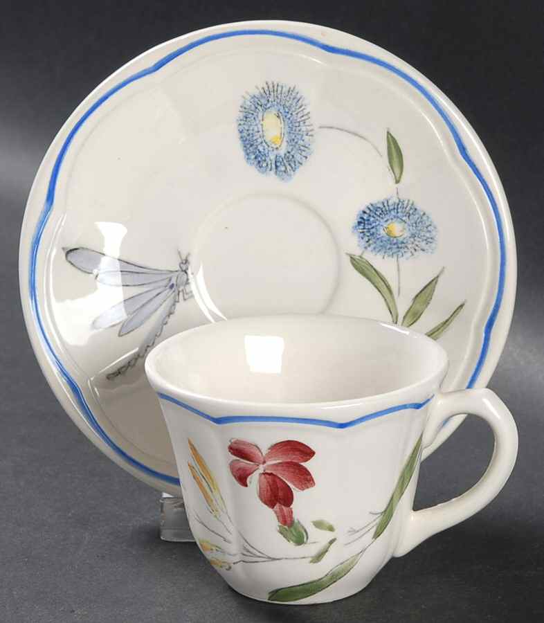 Libellule Flat Demitasse Cup & Saucer Set by Longchamp-1