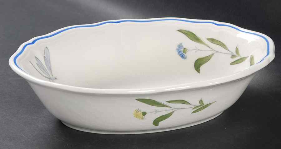 Libellule 9" Oval Vegetable Bowl by Longchamp-1