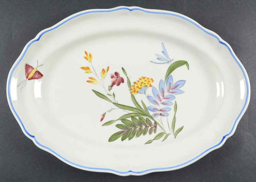 Libellule 14" Oval Serving Platter by Longchamp-1