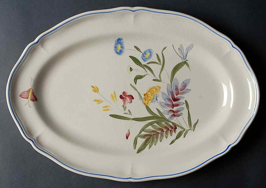 Libellule 16" Oval Serving Platter by Longchamp-1