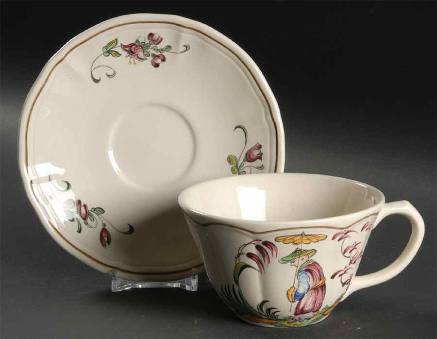 Mandarin Oversized Cup & Saucer Set by Longchamp-1