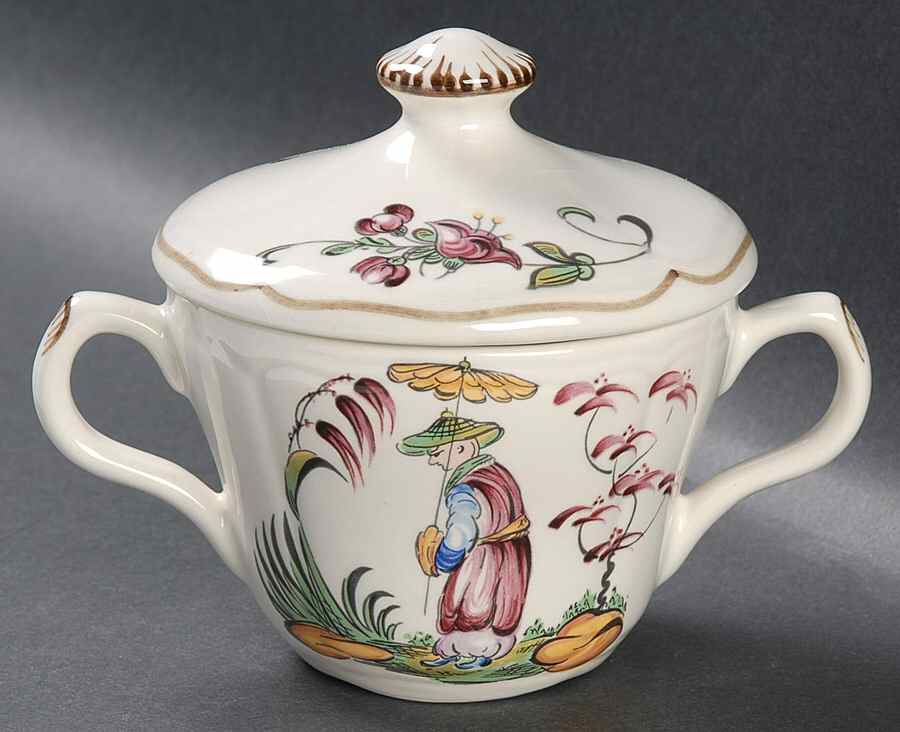Mandarin Sugar Bowl & Lid by Longchamp-1