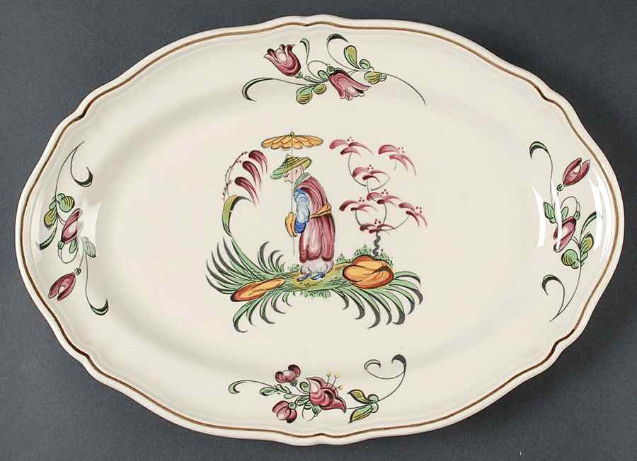 Mandarin 13" Oval Serving Platter by Longchamp-1