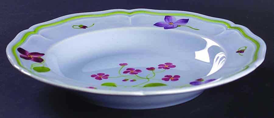 Mon Jardin Rim Soup Bowl by Longchamp-1