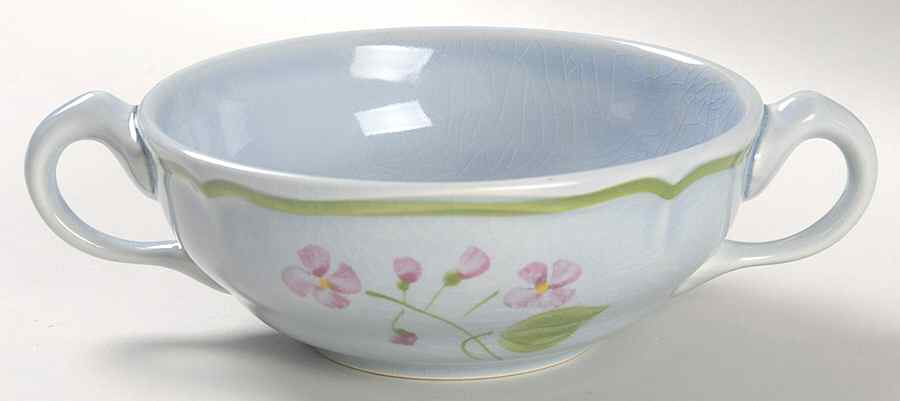 Mon Jardin Flat Cream Soup Bowl by Longchamp-1