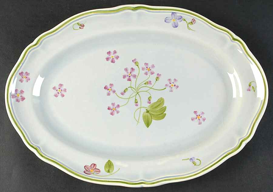 Mon Jardin 13" Oval Serving Platter by Longchamp-1