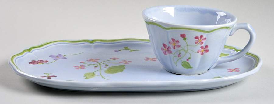 Mon Jardin Snack Plate & Cup Set by Longchamp-1