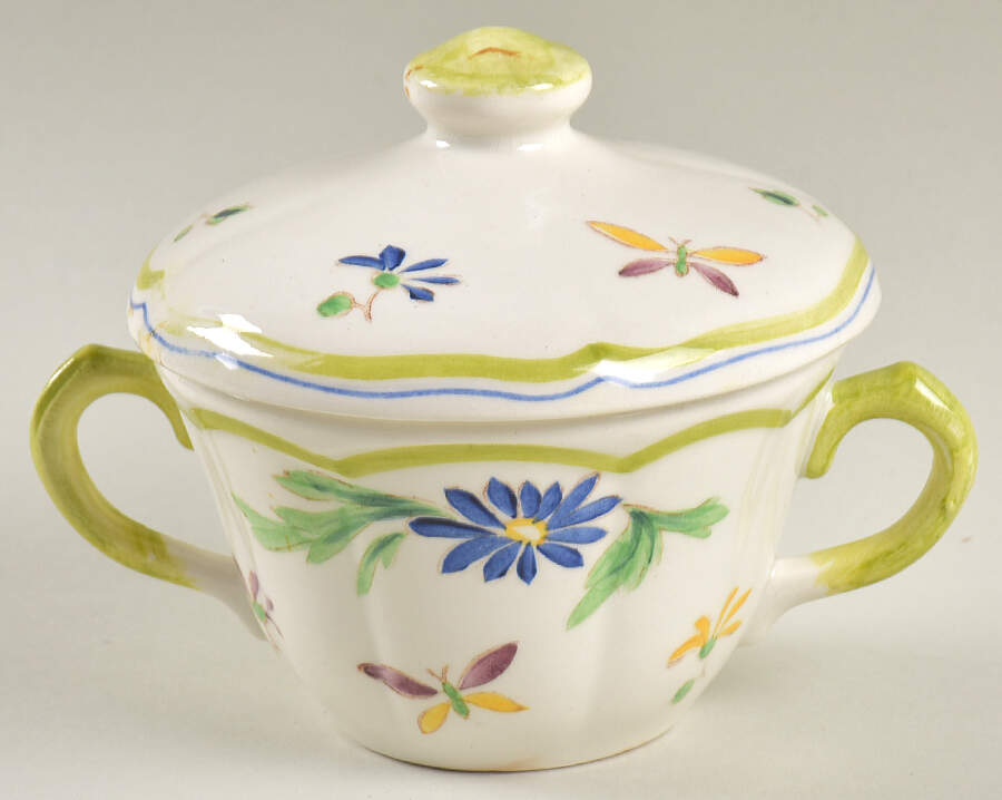 Moustiers Sugar Bowl & Lid by Longchamp-1