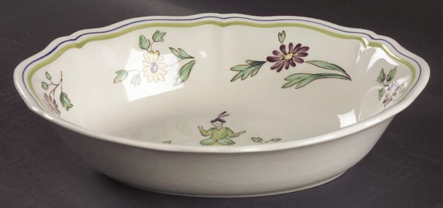 Moustiers 9" Oval Vegetable Bowl by Longchamp-1