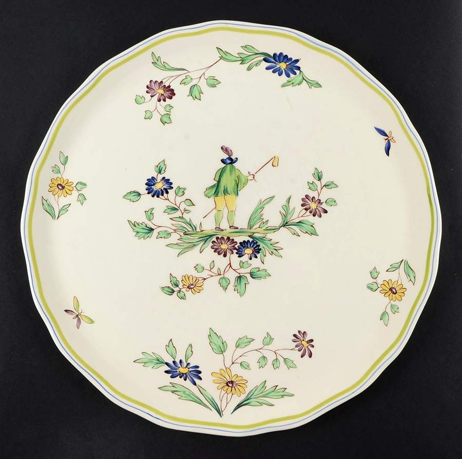Moustiers Round Torte Plate by Longchamp-1