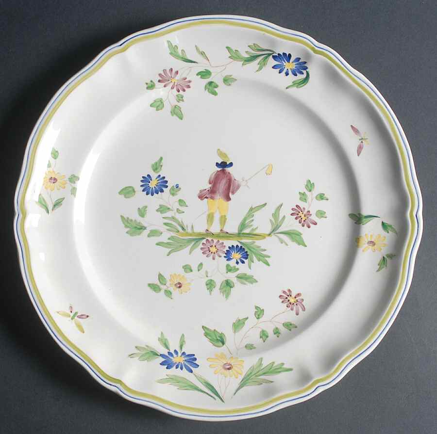 Moustiers 12" Chop Plate (Round Platter) by Longchamp-1