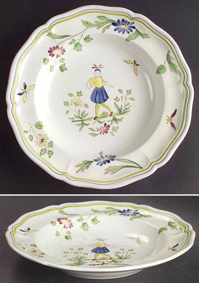 Moustiers Rim Soup Bowl by Longchamp-1
